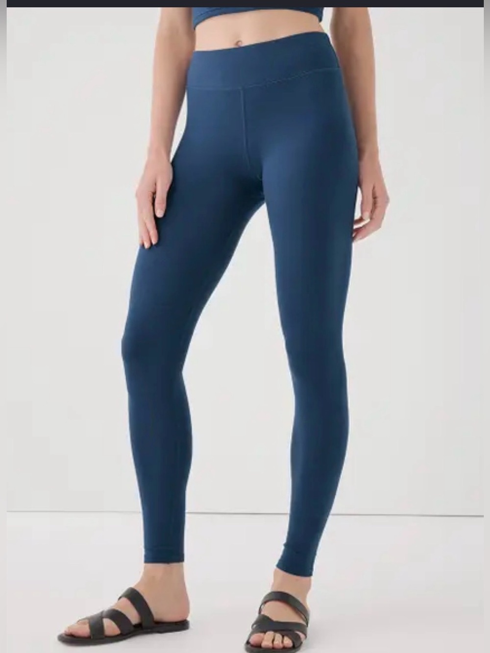 Pact PureFit Organic Cotton Leggings In French Navy , Small